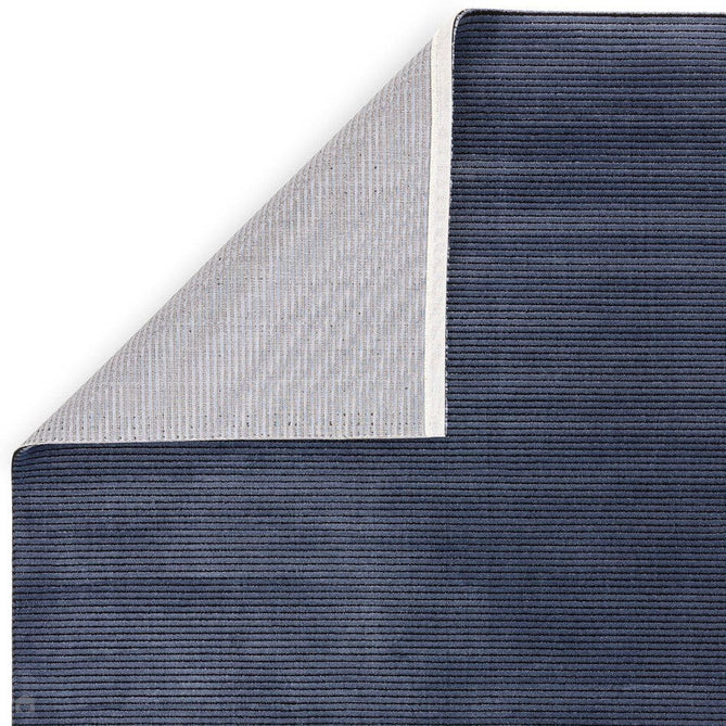 Kuza Plain Stripe Modern Distressed Textured Soft-Touch Navy Rug-Asiatic Carpets-Rug Love - The Most Loved Rug Store