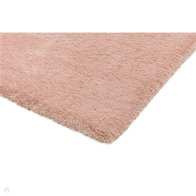 Lulu Plush Super-Soft High-Density Woven Plain Silky Polyester Shaggy Pink Rug-Asiatic Carpets-Rug Love - The Most Loved Rug Store