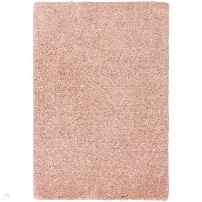 Lulu Plush Super-Soft High-Density Woven Plain Silky Polyester Shaggy Pink Rug-Asiatic Carpets-Rug Love - The Most Loved Rug Store