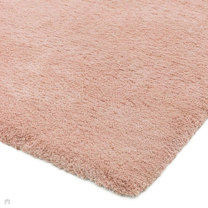 Lulu Plush Super-Soft High-Density Woven Plain Silky Polyester Shaggy Pink Rug-Asiatic Carpets-Rug Love - The Most Loved Rug Store